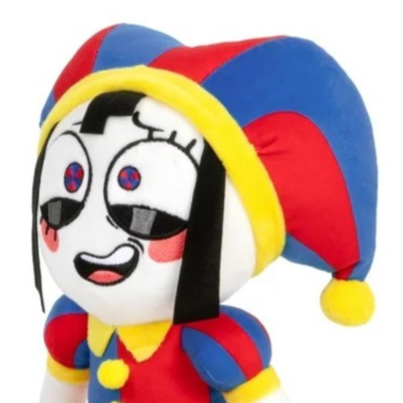 New 30cm Pomni Sitting Posture Cute Doll The Amazing Digital Circus Anime Surrounding Plush Toy Best Festival Gift for Childrens