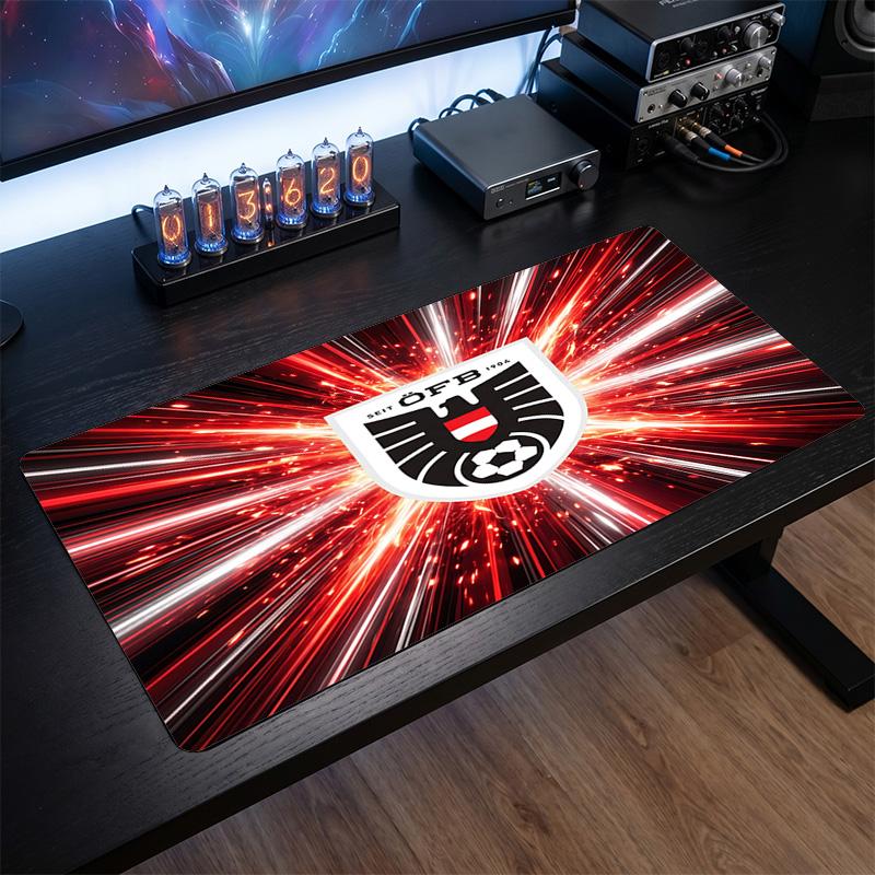 Austria Football Crest Mouse Pad, Extended Non Slip Rubber Desk Mat for Gaming Office Laptop Fan Gift