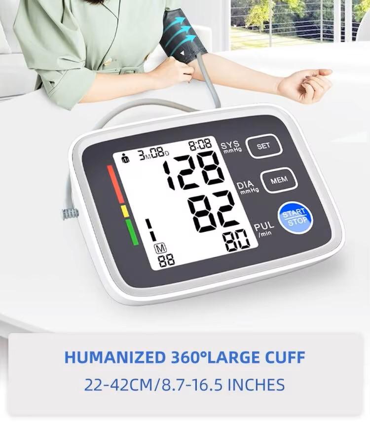 XUMENG U80EH Elektrisches LED Automatisches Digitales Intelligentes Blutdruckmessgerät Oberarm Blutdruckmessgerät 99,9% Genauigkeit 2 Jahre CE