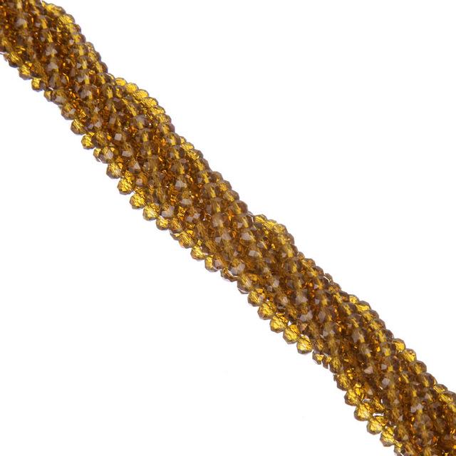 

Стеклянные бусины 4 мм для изготовления украшений. 145 штук Coffee