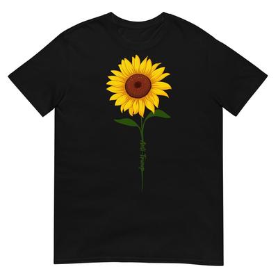 Subtiles Anti-Trump-Shirt Sonnenblumen-T-Shirt
