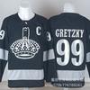 Los Angeles Kings Geborduurde Hockey Jersey Mannen Vrouwen Unisex IJshockey Fan Kleding Zwart Wit Streetwear Stijl