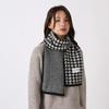Panama Women's Autumn and Winter Checkered Knitted Wool Scarf Thickened Warm Neck Fashion Luxury Brand H129