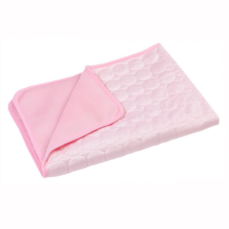 Summer Ice Silk Cooling Mat for Pets - Soft, Comfortable, and Breathable Mat for Cats and Dogs.