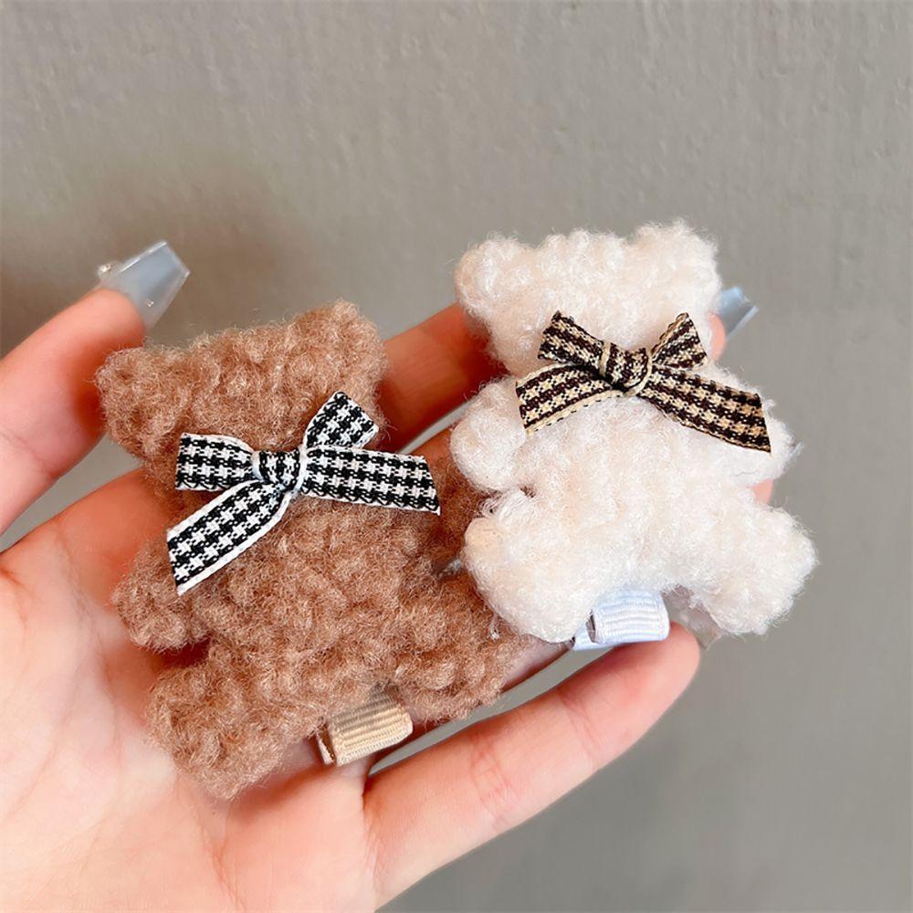 Headdress Female Cartoon Korean Style Barrettes Bear Hairpin Women Hair Clips Hair Accessories