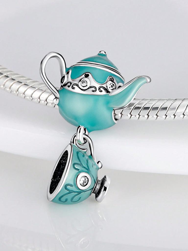 Copper Colors Rainbow Balloon Cat After The Rainbeads Charm Pendant For Original Bracelet For Women Diy Jewelry Love Gift