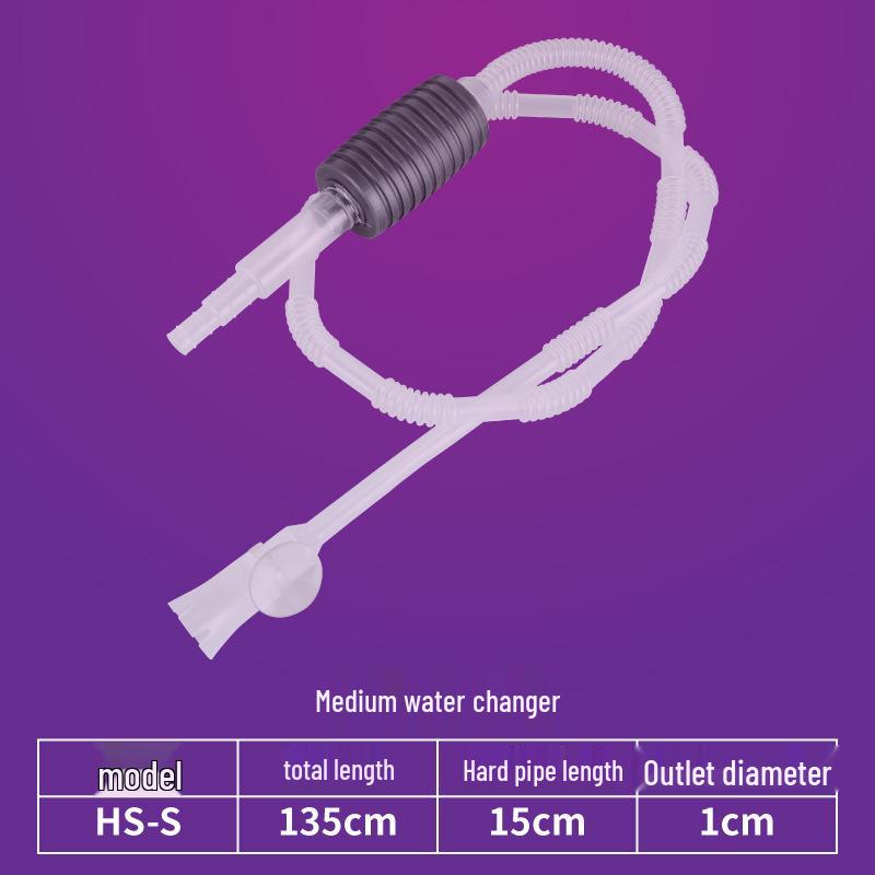 Nisai Fish Tank Cleaner: Manual Siphon Pump & Sand Washer