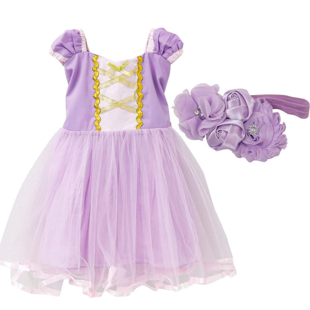 Princess Dress Costume Cosplay Disguise Transformation Kids One Piece Dress Girls Kids Halloween Cosplay Costume Fancy Dress Baby Dress Girls Dress