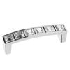 Crystal Handle Modern Simple Cabinet Door Diamonds Double Hole Handle Drawer Pull