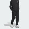 Adidas Originals X Feifei Ruan FW23 New Year Edition Solid Color Logo Slim Knit Track Pants Unisex Bottoms Black IX4245