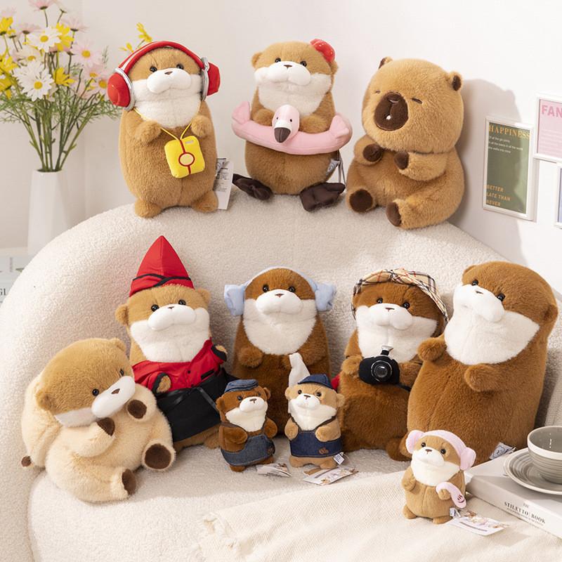 Adorable Ussou Sauce Water Otter Plush Keychain Doll Super Soft Comfort Toy Gift