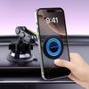 Magnetic Metal Phone Holder Vacuum Adsorption Cell Phone Car Mount Suction Cup Car Phone Mount for iPhone Samsung All Smartphone