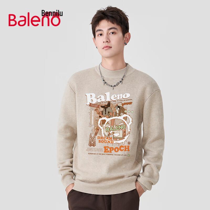 

Baleno Men s Winter Half-High Collar Knit Sweater M