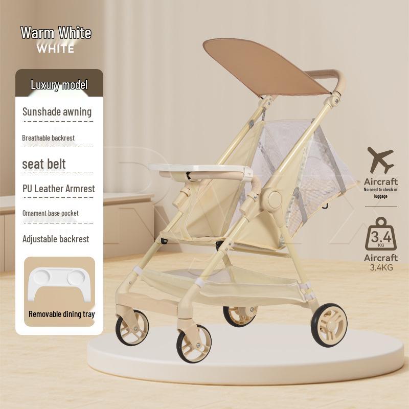 Compact Folding Baby Stroller: Lightweight, Travel-Friendly & Airline Approved