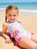 2026 Costume da bagno intero transfrontaliero a maniche lunghe nuovo costume da bagno intero per bambine costume da bagno per bambini sirena con spalline bambini piccoli e medi