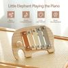 Giocattolo Montessori per Bambini Elefante Cartone Animato Strumento a Percussione Xilofono Giocattolo Strumenti Musicali Educativi Sensoriali per la Prima Infanzia Regalo