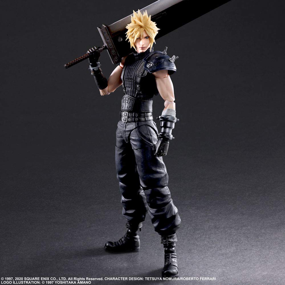 Final Fantasy VII Remake PLAY ARTS Kai Cloud Strife Version 2 PVC Painted Movable Figure