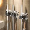 Wall Mounted Punch-free Mop Clamp Bathroom Wall Hanging Mop Rack Broom Storage Rack Multifunctional Hook Multi-use Sticky Hook