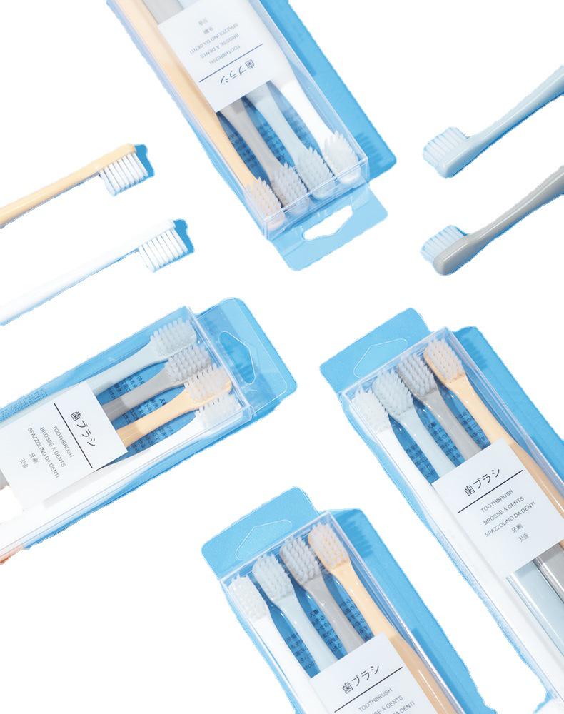 Nordischer Stil Buntes Zahnbürsten-Set - 4er-Pack