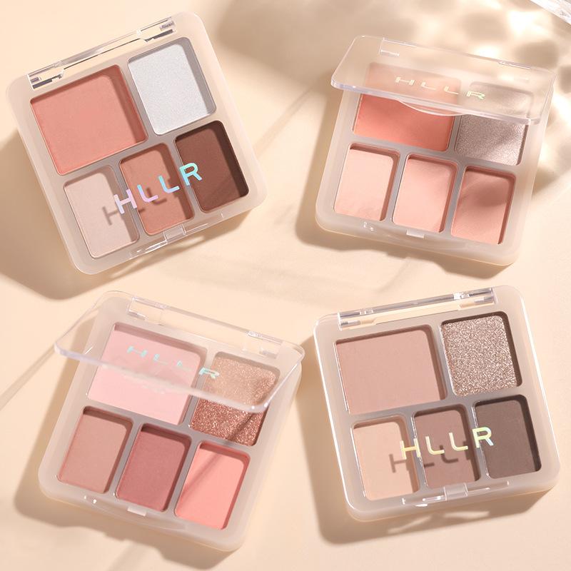 Five-color Eyeshadow Is Easy To Color, and A Multi-purpose Disc Modifies The Three-dimensional Makeup of The Eyes To Brighten The Earth Color.