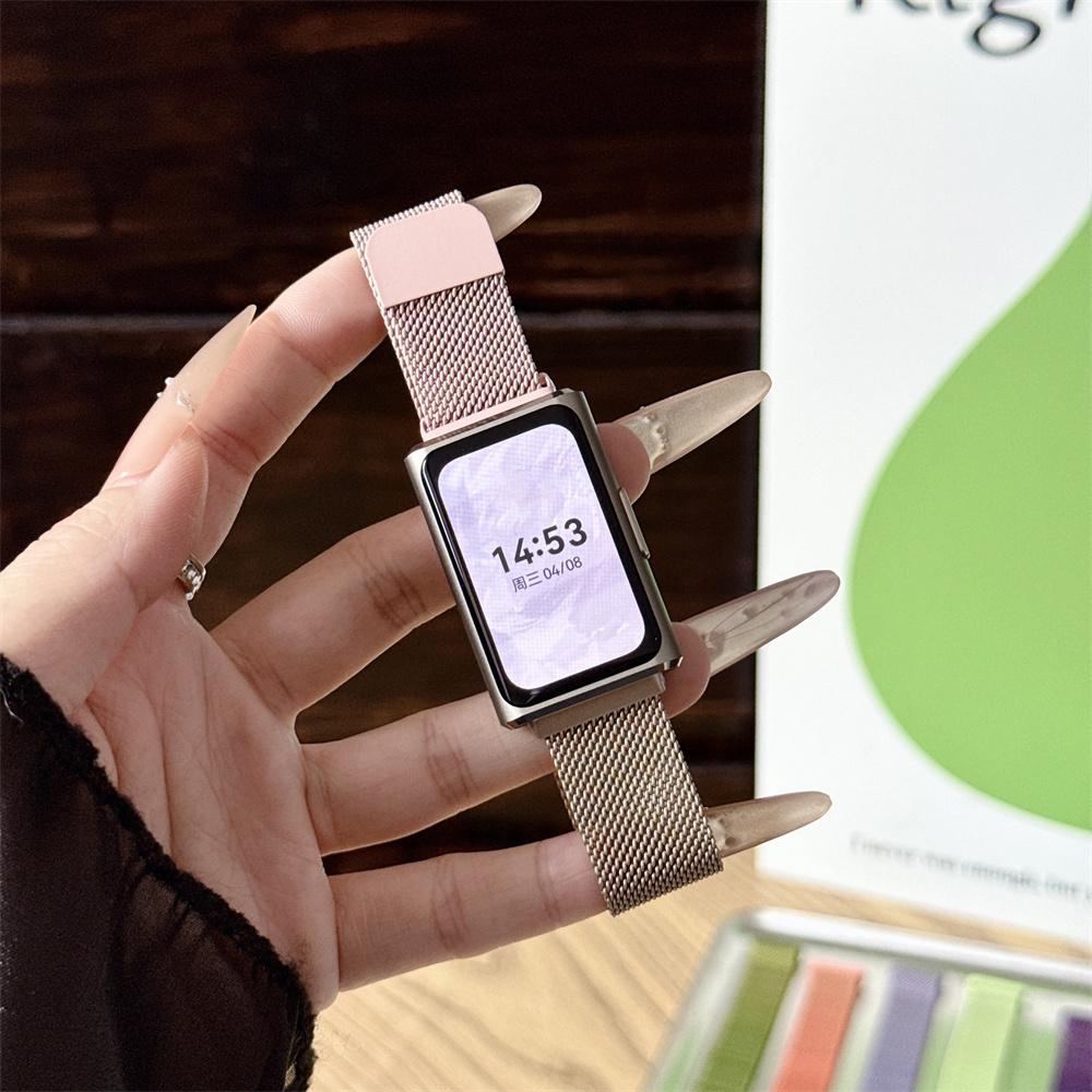 Fashion Gradient Milanese Strap Magnetic Clasp for Huawei Band 11 / 11Pro Replacement Band