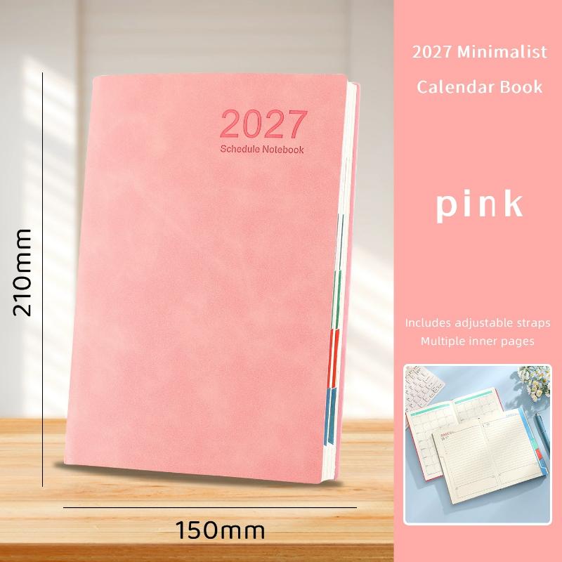 Portable 2027 Planner 365 Days Agenda Book Efficiency Schedule Notebook For School Office Work
