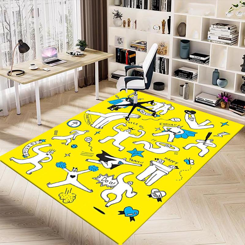 1PC friends happy Extra Large Non Slip Floor carpet, Office, family, bedroom Large Area Rug Indoor Rugs, Vibrant Colors
