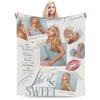 Super Soft Sabrina Carpenter Throw Blanket Premium Fleece Flannel Lightweight Bed Blanket Cozy Warm Blankets All Season Use
