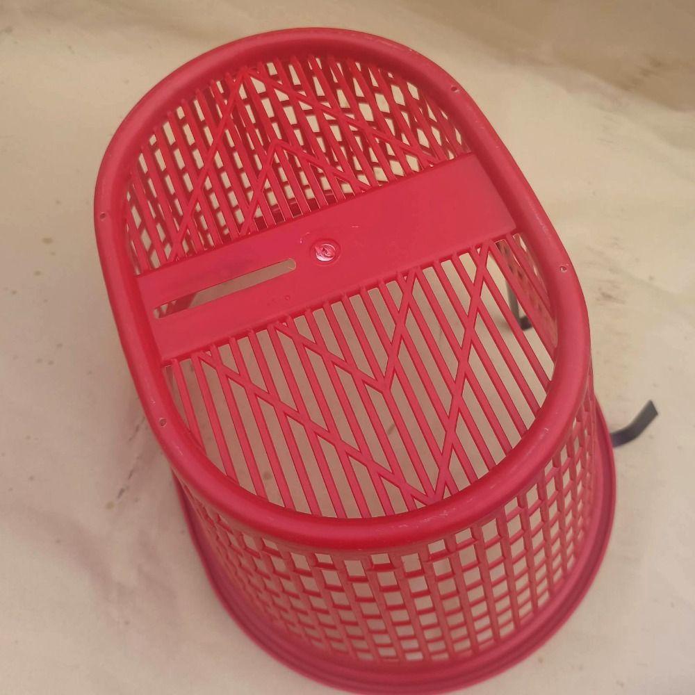 Mehrfarbige Fahrradaufbewahrungstasche Kunststoff Studenten Vorderradkorb Hinterradzubehör