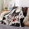 1PC OVERLORD Print Flannel Blanket, High quality All Seasons, Home Decor, Warmth and Comfort, Perfect for Christmas Gifts