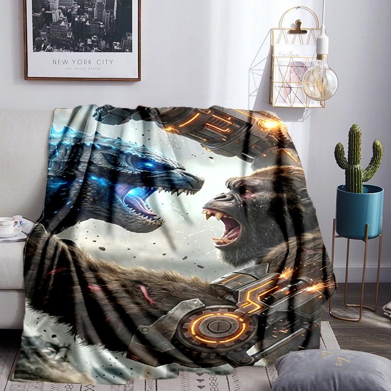 Giant Monster Rampage Throws Blanket Flannel Blankets Plush for Couch Bed Gifts for Men Women Travel picnic blanket Christmas fan gifts