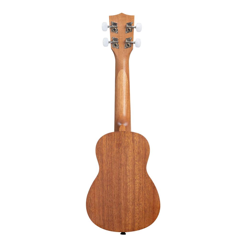 KALA Ukulele Series Mahogany Body Soprano Hawaiian Pattern Laser Engraved Top Model to KA-15 KA15S-H1-WBAG20_06 [Successor KA-15S-H1] (Case Included)