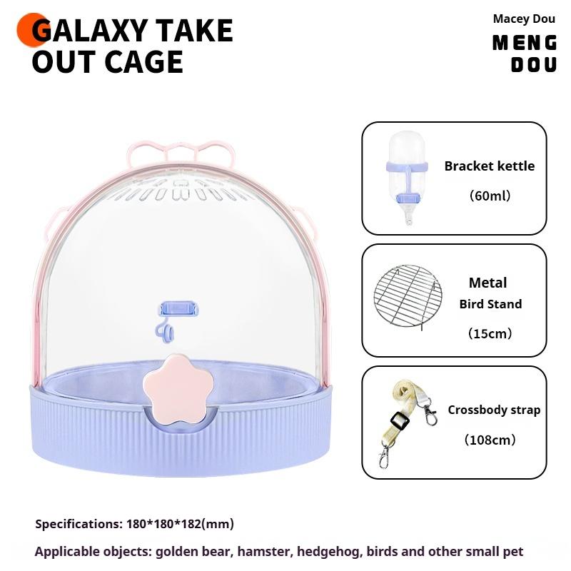 Kjæledyrutstyr Papegøye Take-away Bur Praktisk Utfluktsbur Take-away Veske Dedikert til Visning Utendørs Vindtett Kan Bæres i Hånden eller Crossbody