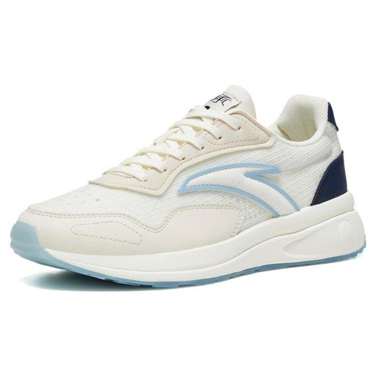 ANTA Women Retro Casual Running Shoes Off White Blue Navy 122328871-1