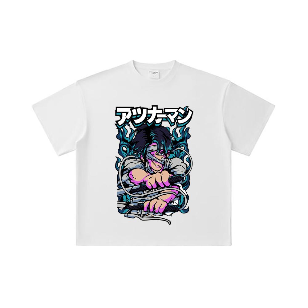 260 GSM Double Yarn 32 Count 100% Cotton Attack On Titan V7 Levi Print Unisex Heavy Cotton T Shirt