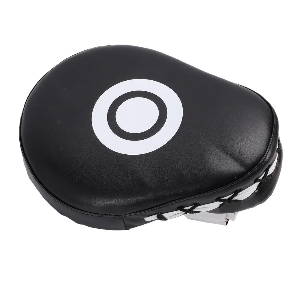 Boxing Curved Punching Mitt PU Leather Boxing Pad with Strap for Taekwondo Training