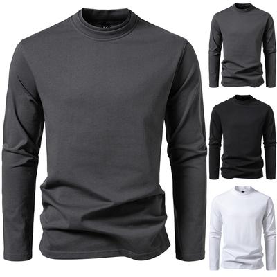 Men's T Shirt O-Neck Clothing Apparel Outdoor Long Sleeve Fashion Designer Vintagep