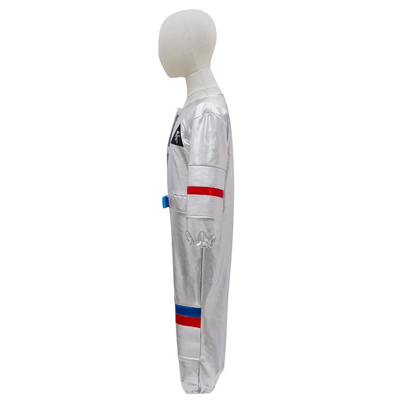 Zilver Astronaut Cosplay Kostuum voor Kinderen - Klaar voor Sportdag & Optreden