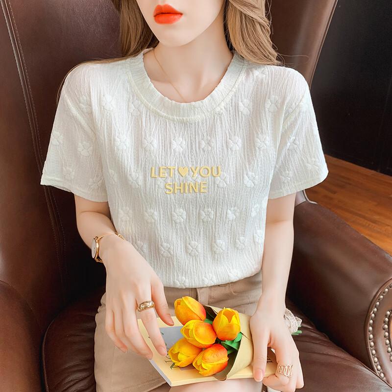 La Chapelle Women s Summer Graphic T-shirt M