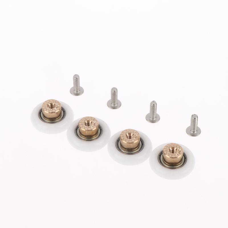 4 Pcs/lot Shower Door Rollers Runners Wheels-Replacement Part Bathroom Glass Door Sliding Shower Door Roller Dia 20/23/25/27mm