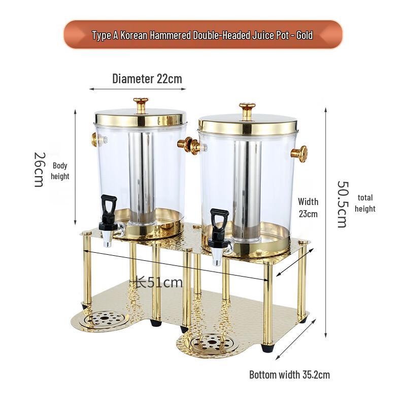 Zhenggang Korean Style Hammered Stainless Steel Beverage Dispenser