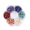 Seven-Color Crystal Agate Jade Chakra Plum Blossom Gift Set Ornament Craft