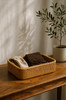 Rattan Woven Storage Basket Photography Props Organizer Multipurpose Handmade Sundries Accessories
