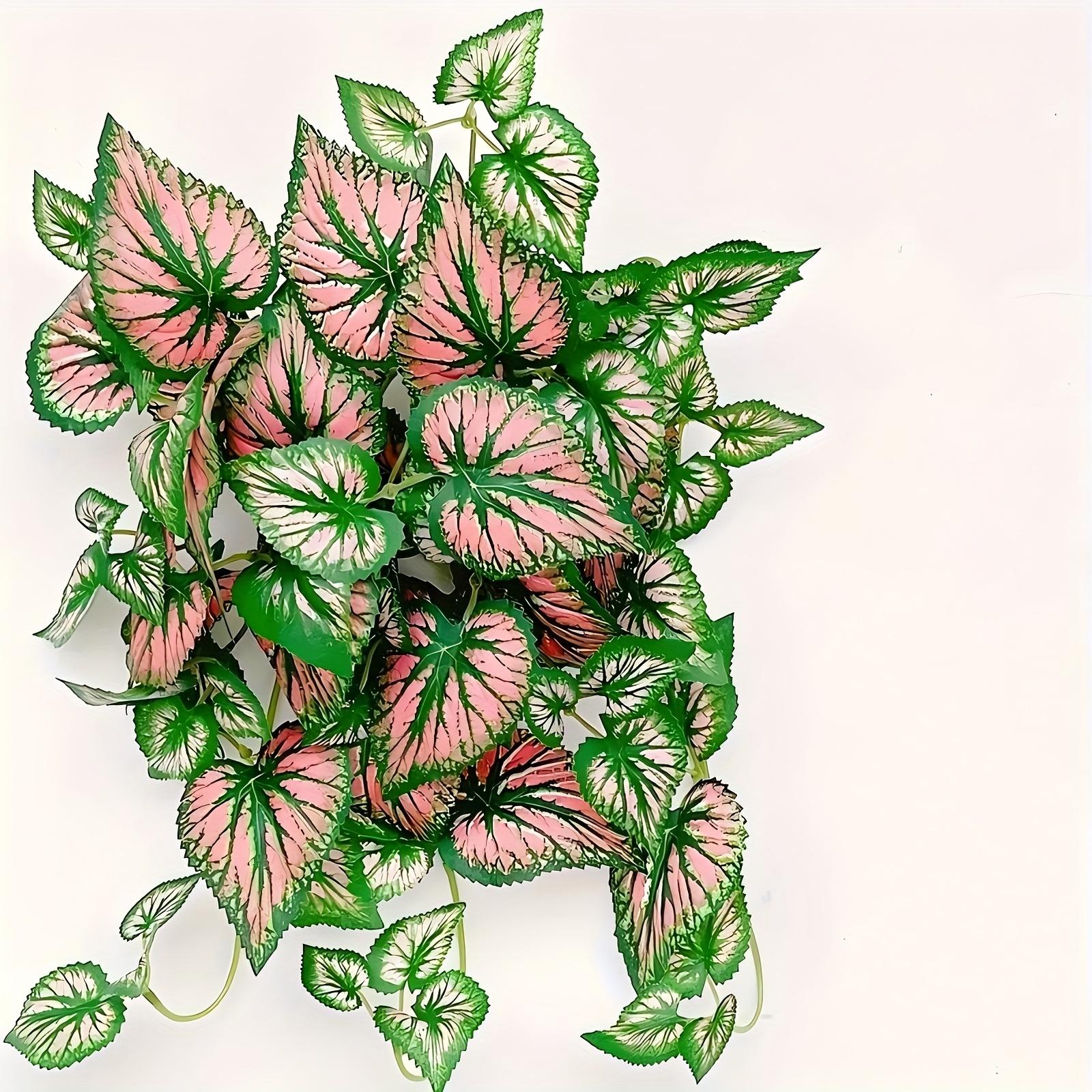 

Elegant Pink and Green Faux Hanging Vine Plant Durable Plastic Artificial Greenery with Stems, Care Free Home Decor for Indoor Outdoor Use, Ideal for розовый зеленый