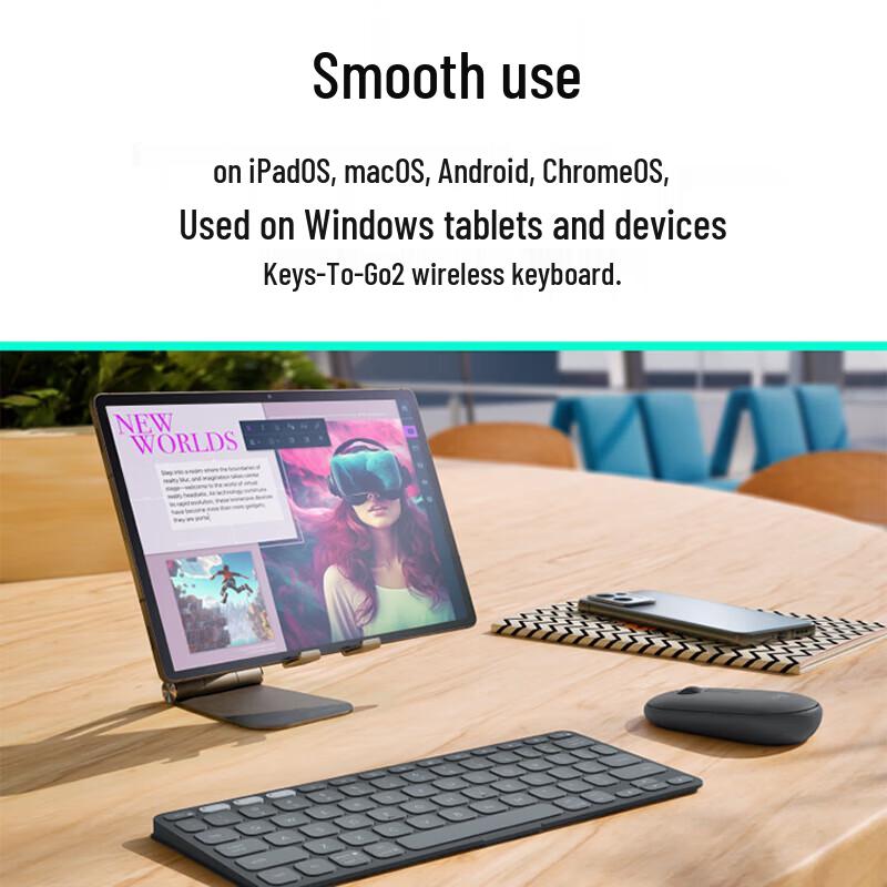 

Logitech Keys-To-Go 2 Ultra-Thin Portable Bluetooth Keyboard