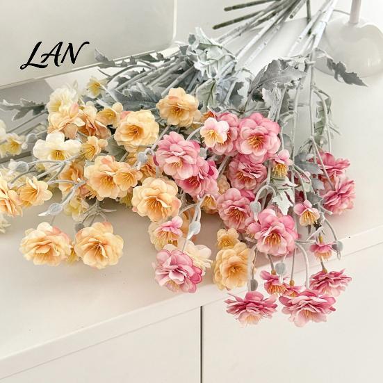 Silk Flowers for Interior Styling Artificial Camellia Flowers, Faux Floral Arrangement with Realistic Petals And Decorative Stems Home Adjustable