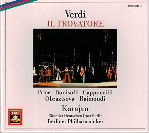

CD KAPPUCCIRLI (CLOWN), PRICE (LEO), D - Il Trovatore*Opera TOCE6440 Japan ObiClassical Used