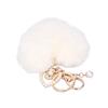 1pcs Fadeless Plush Keychain Soft Plush Fluffy Keychain Heart Keychain Charm For Bag Decorations