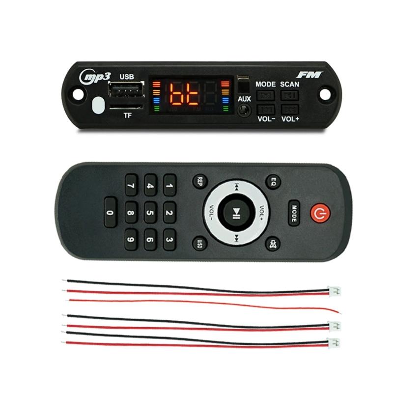 

Decoding Module Bluetooth-compatible 5.0 Car MP3 Player USB Decoding Module Support USB TF Card AUX FM Radio for Speaker