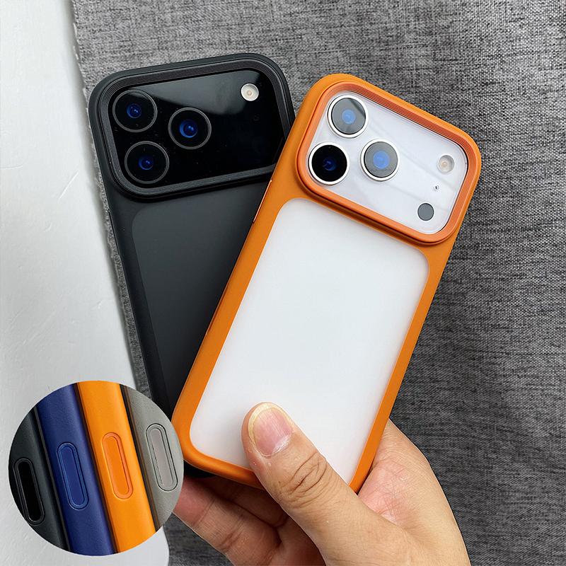 Minimalist Frosted Matte Ultrathin Phone Case for IPhone 17 Pro Max Air Active Touch Camera Button Lens Protect Shockproof Cover
